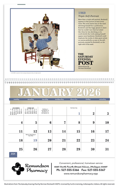 Triumph Calendars The Saturday Evening Post Pocket Calendar-4156