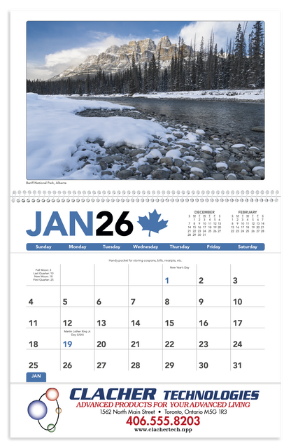 Triumph Calendars Canadian Scenic Pocket Calendar-4160