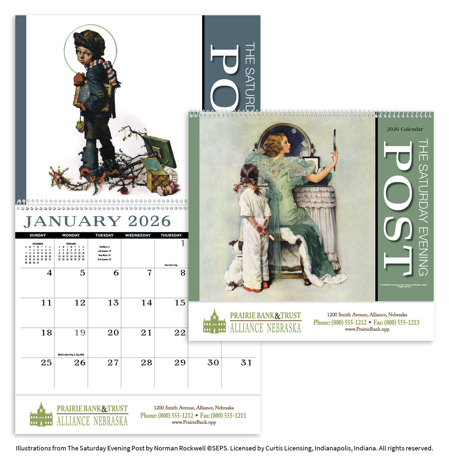 HotLine Products Saturday Evening Post Appointment Calendar  Spiral-419