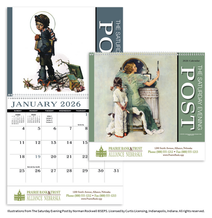 HotLine Products Saturday Evening Post Appointment Calendar  Spiral-419