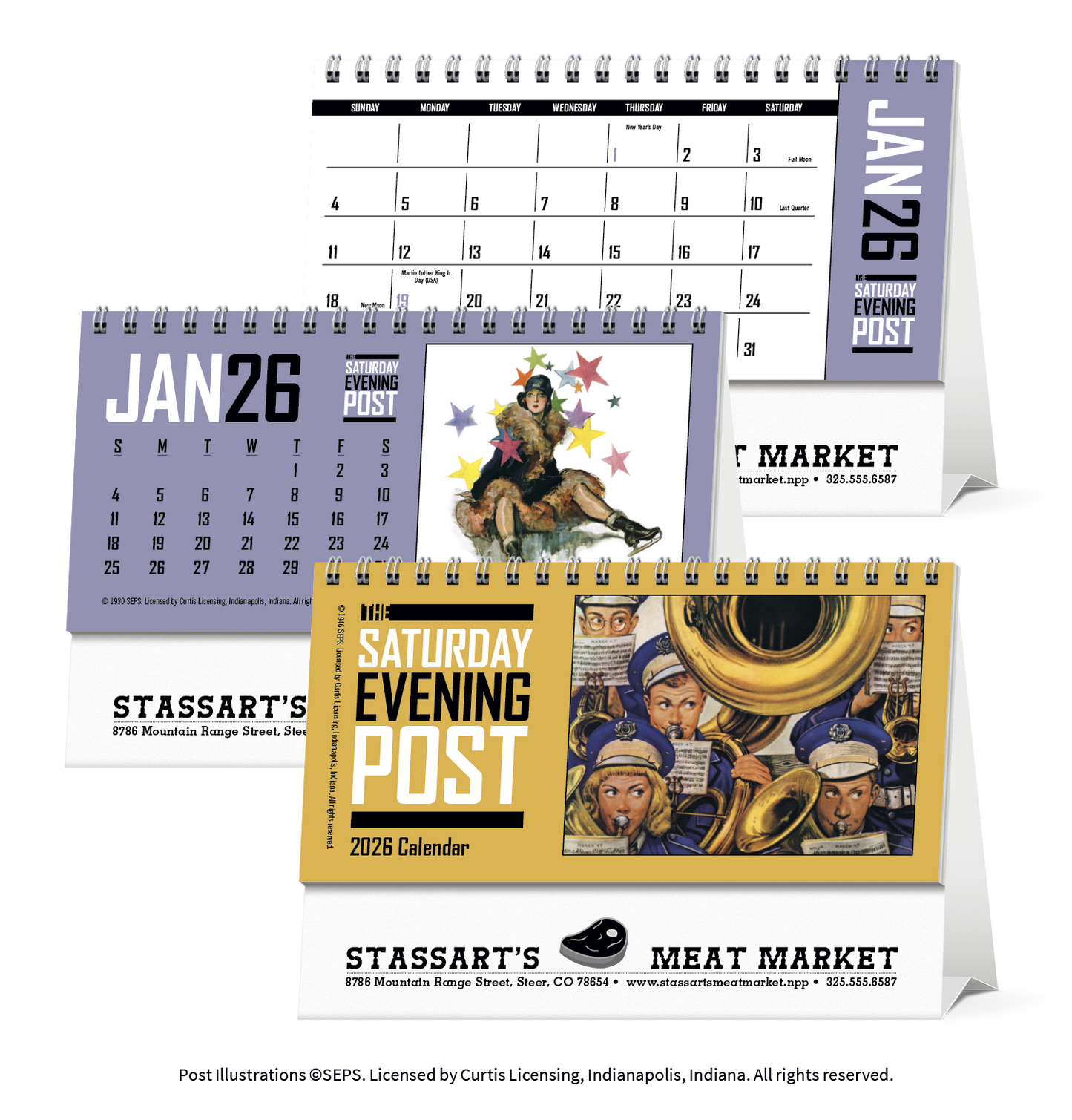 Triumph Calendars  The Saturday Evening Post Desk Calendar-4252