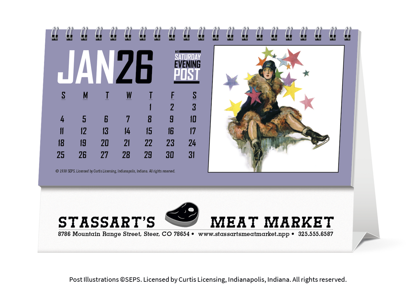 Triumph Calendars  The Saturday Evening Post Desk Calendar-4252