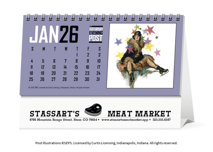 Triumph Calendars  The Saturday Evening Post Desk Calendar-4252