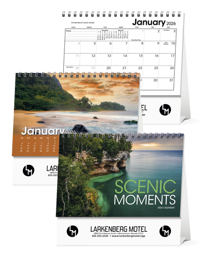 Triumph Calendars Scenic Moments Large Desk Calendar-4275