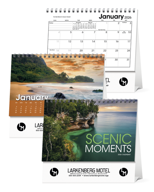 Triumph Calendars Scenic Moments Large Desk Calendar-4275