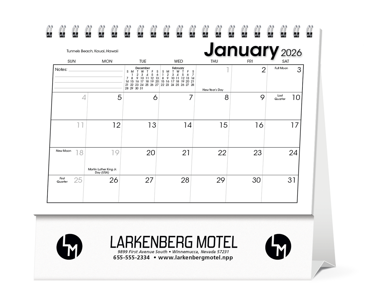 Triumph Calendars Scenic Moments Large Desk Calendar-4275