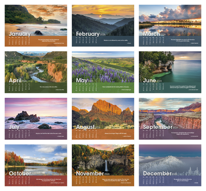 Triumph Calendars Scenic Moments Large Desk Calendar-4275