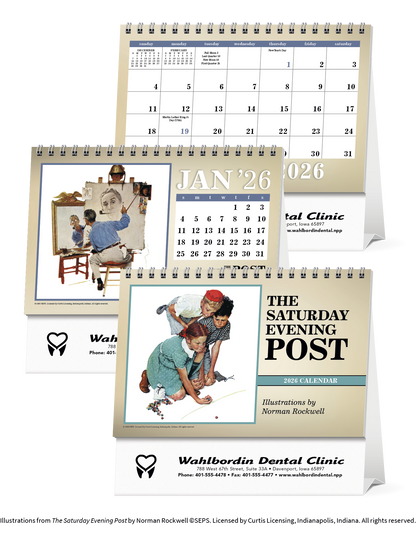 Triumph Calendars The Saturday Evening Post Large Desk Calendar-4276