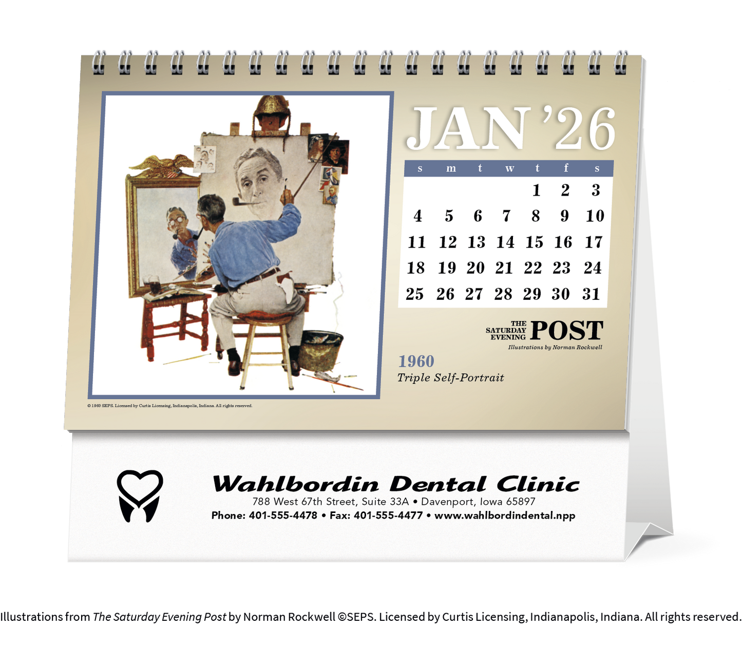 Triumph Calendars The Saturday Evening Post Large Desk Calendar-4276