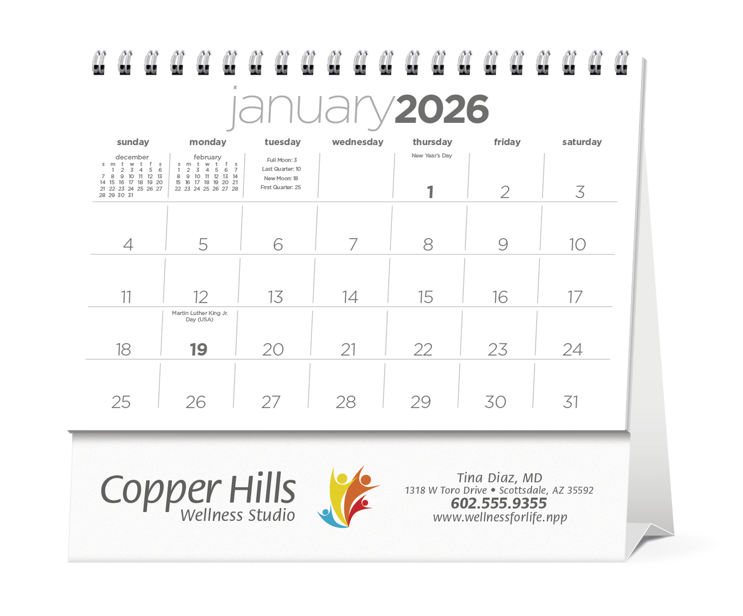 Triumph Calendars Simplicity Large Desk Calendar-4277