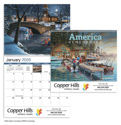 HotLine Products America Remembered Appointment Calendar  Spiral-429