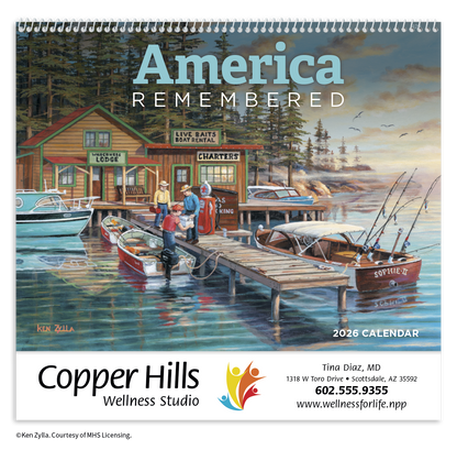 HotLine Products America Remembered Appointment Calendar  Spiral-429