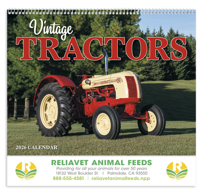 HotLine Products Vintage Tractors Appointment Calendar  Spiral-471