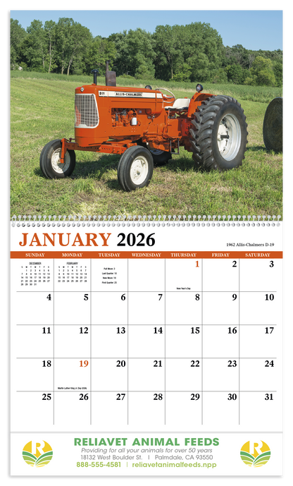 HotLine Products Vintage Tractors Appointment Calendar  Spiral-471