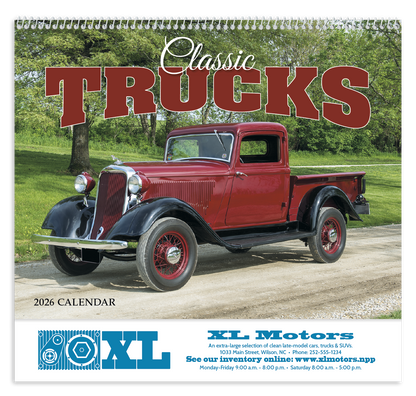 HotLine Products Classic Trucks Appointment Calendar  Spiral-494