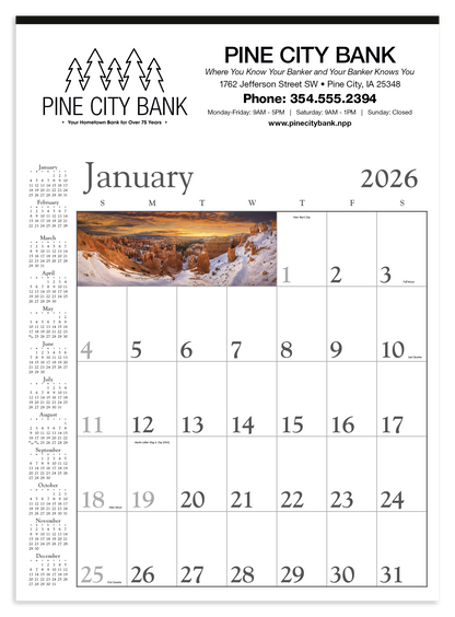 Triumph Calendars Decorator Memo White Calendar-6107