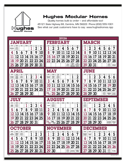 Triumph Calendars Big Numbers SpanAYear Calendar-6202