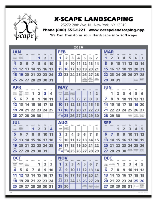Triumph Calendars SpanAYear Calendar-6206