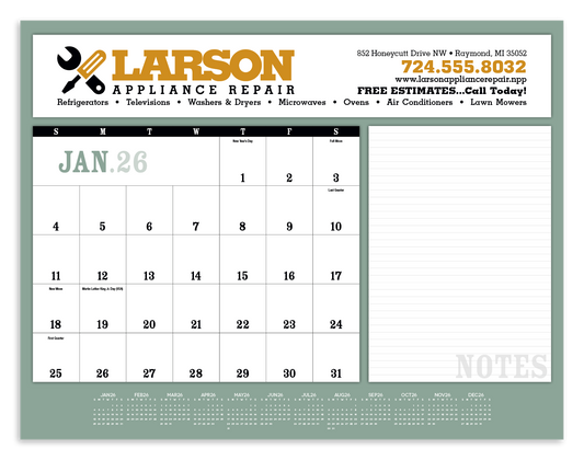 Triumph Calendars Notes Desk Pad-6515