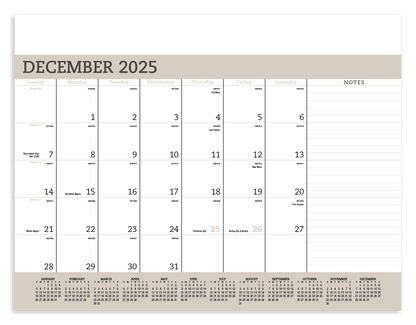 Triumph Calendars Vinyl Desk Pad-6550