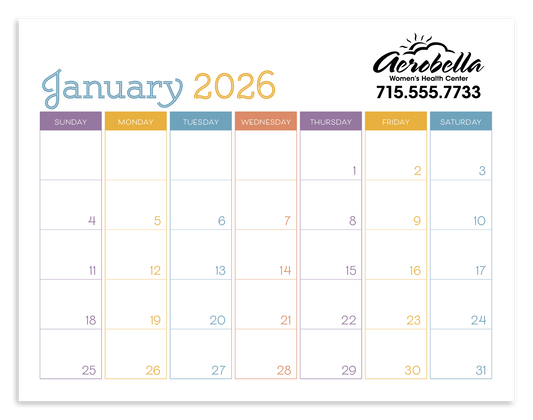Triumph Calendars Small Monthly Desk Pad  Colors-6556