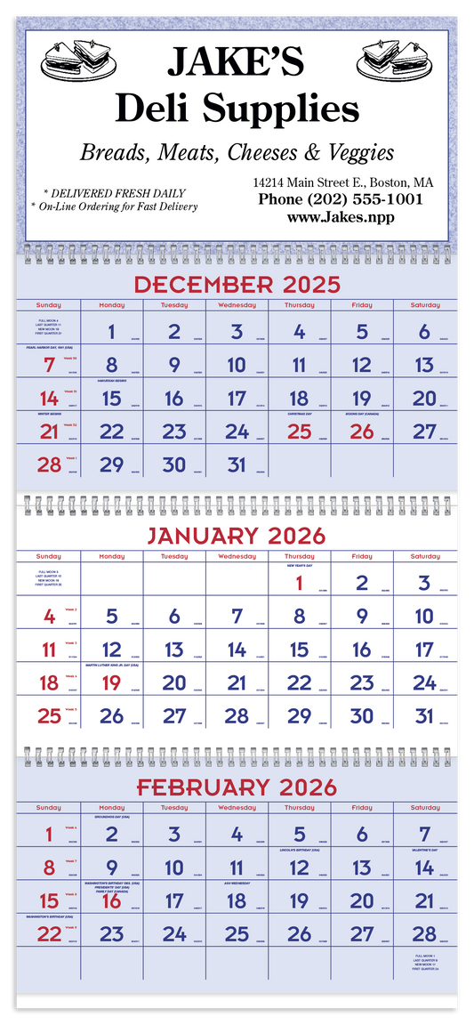 Triumph Calendars Red  Blue Commercial Planner-6603