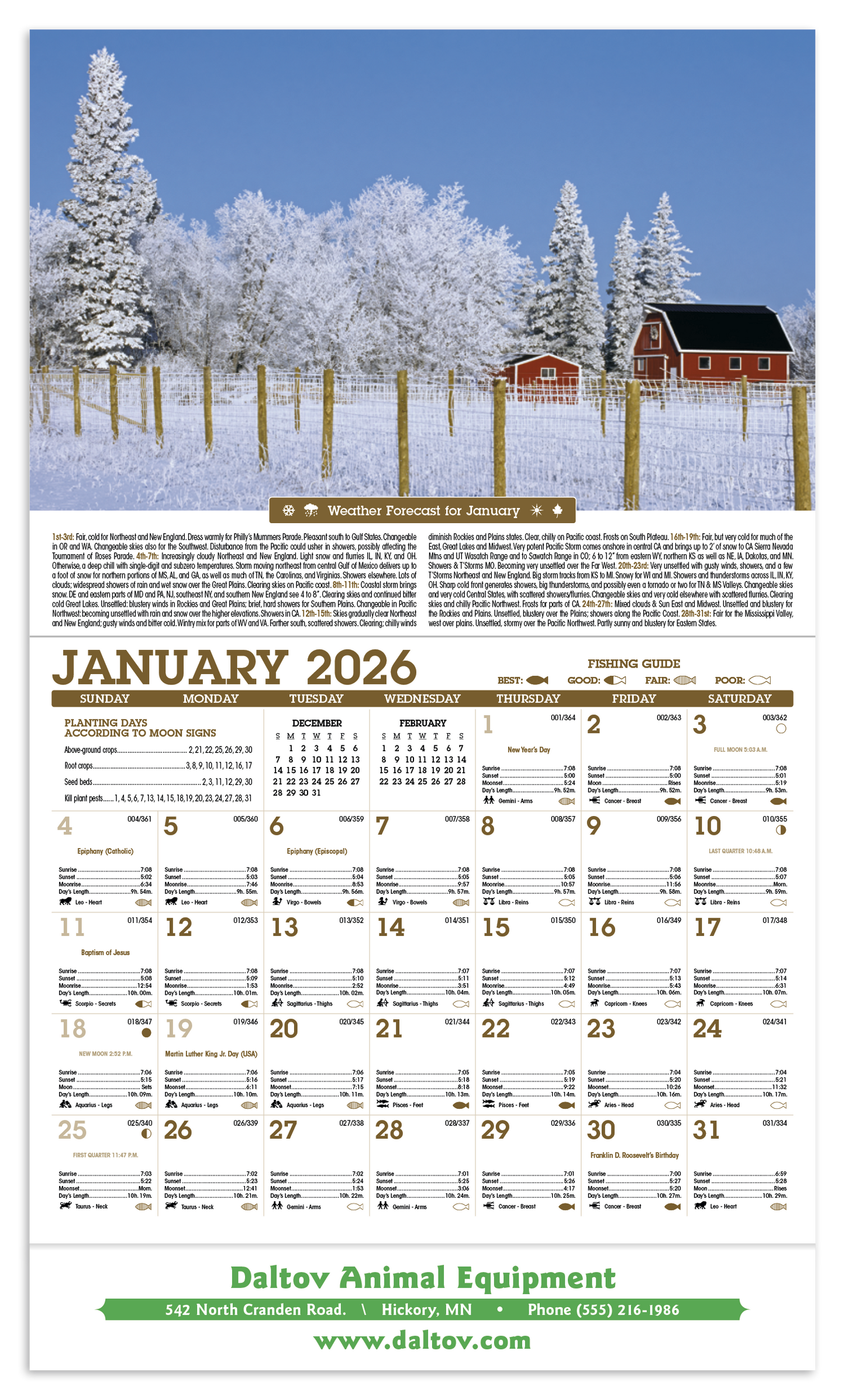 Triumph Calendars Scenic Almanac-6702