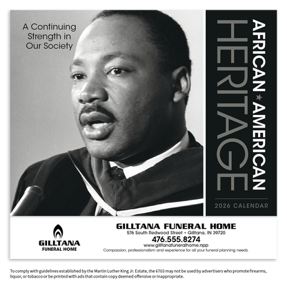 Triumph Calendars AfricanAmerican Heritage Dr Martin Luther King Jr Calendar-6703