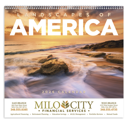 Good Value Landscapes of America  Spiral Calendar-7001