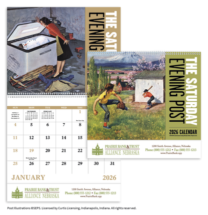 Good Value  The Saturday Evening Post  Spiral Calendar-7009