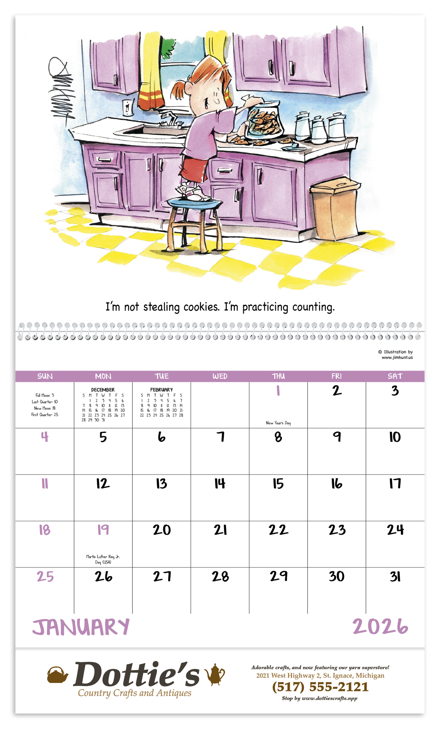 Good Value Laughing It Up  Spiral Calendar-7013