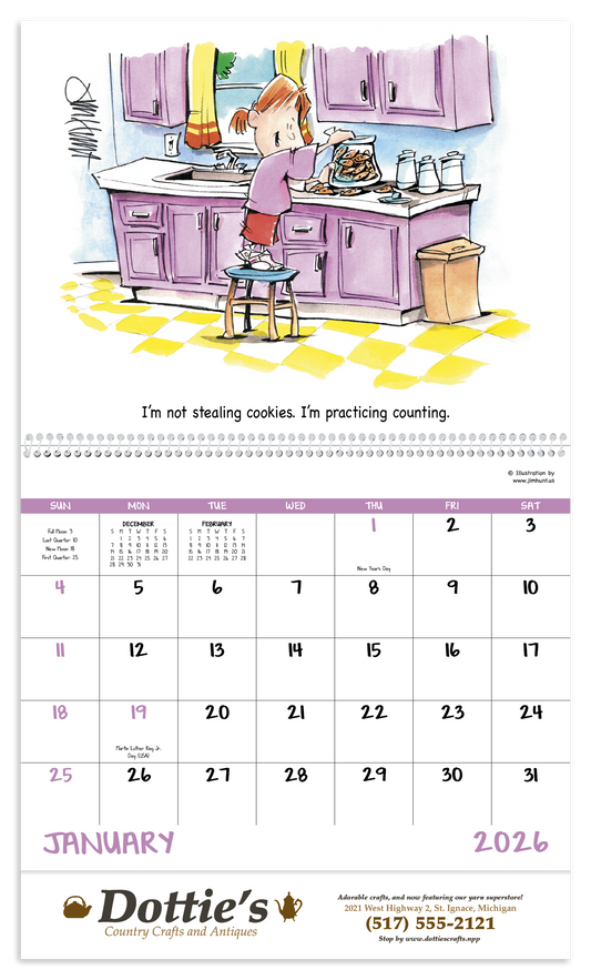 Good Value Laughing It Up  Spiral Calendar-7013