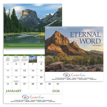 Good Value Eternal Word without Funeral Planner  Spiral Calendar-7023