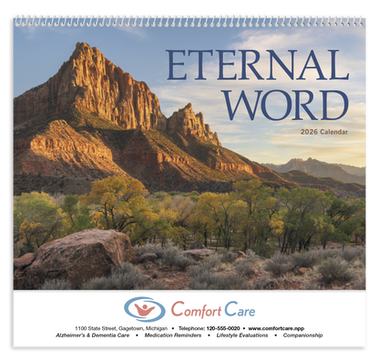 Good Value Eternal Word without Funeral Planner  Spiral Calendar-7023