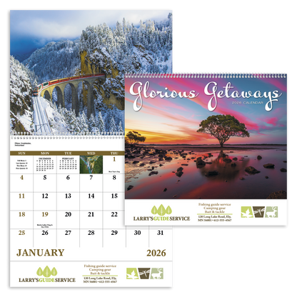 Good Value Glorious Getaways  Spiral Calendar-7025