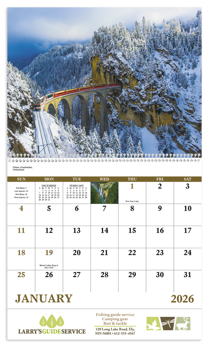 Good Value Glorious Getaways  Spiral Calendar-7025
