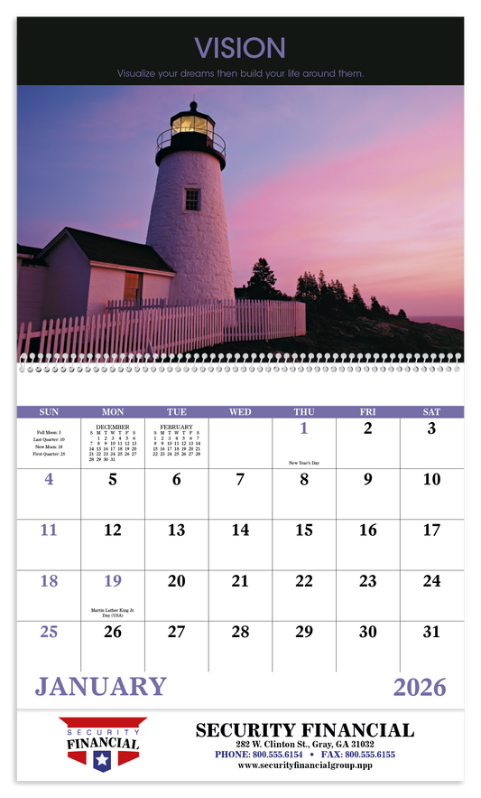 Good Value Motivations  Spiral Calendar-7028