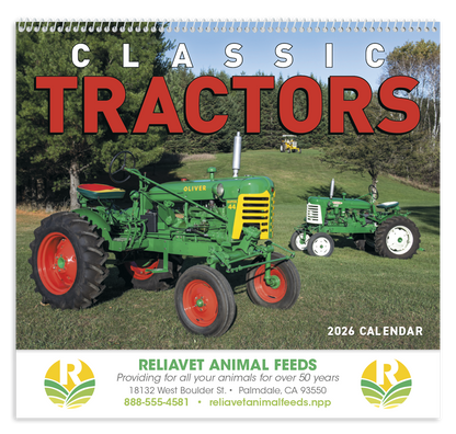 Good Value Classic Tractor  Spiral Calendar-7030