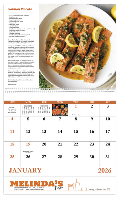 Good Value Delicious Dining  Spiral Calendar-7031
