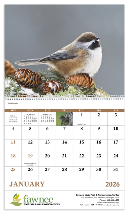 Good Value Birds of North America  Spiral Calendar-7036