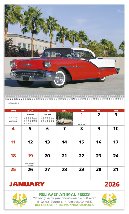Good Value Classic Autos  Spiral Calendar-7042