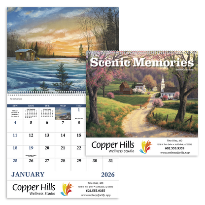 Good Value Scenic Memories  Spiral Calendar-7046