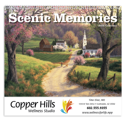 Good Value Scenic Memories  Spiral Calendar-7046