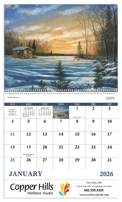 Good Value Scenic Memories  Spiral Calendar-7046