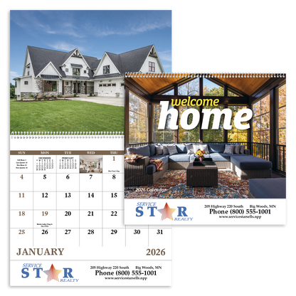 Good Value Welcome Home  Spiral Calendar-7049