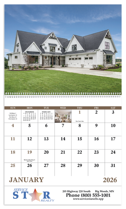 Good Value Welcome Home  Spiral Calendar-7049