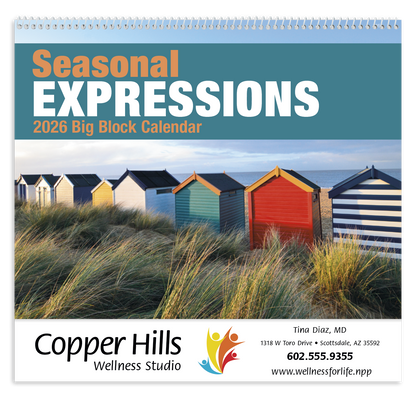 Good Value Seasonal Expressions Big Block Calendar-7050