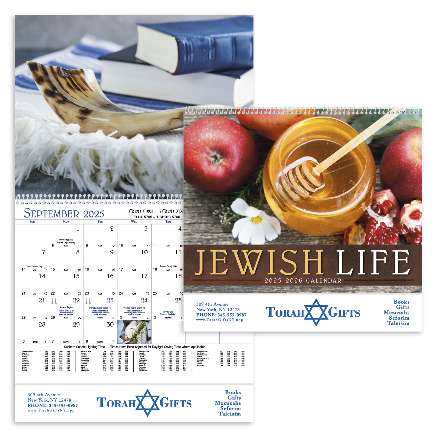 Good Value Jewish Life  Spiral Calendar-7051