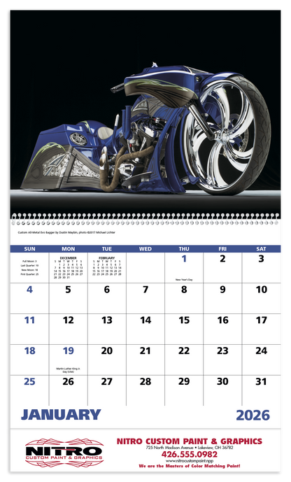 Good Value Motorcycles  Spiral Calendar-7056
