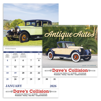 Good Value Antique Autos  Spiral Calendar-7057